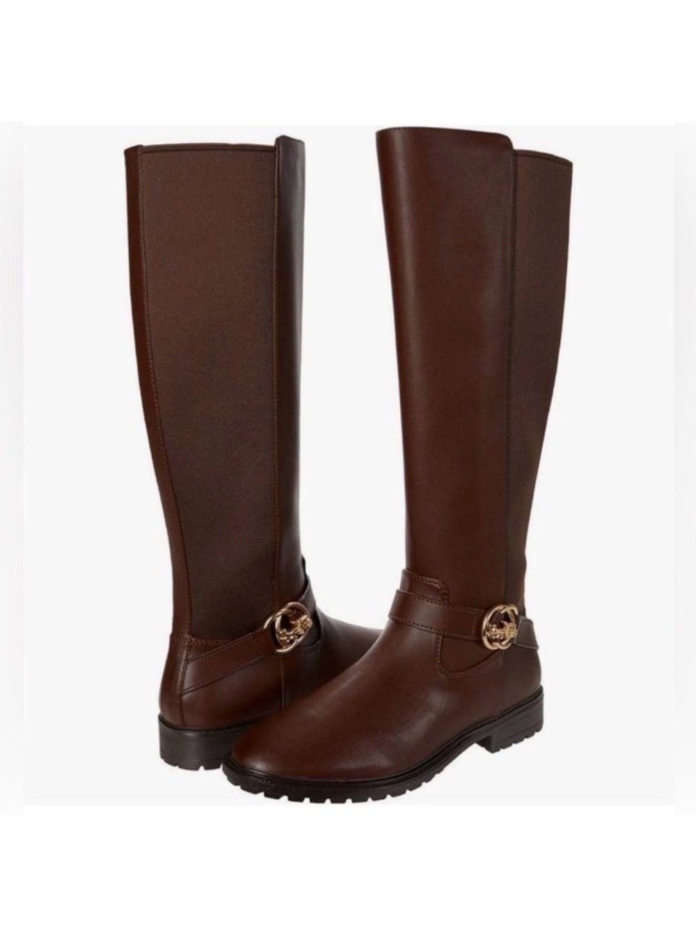 Coach Farrah Leather Boot in Walnut size 10